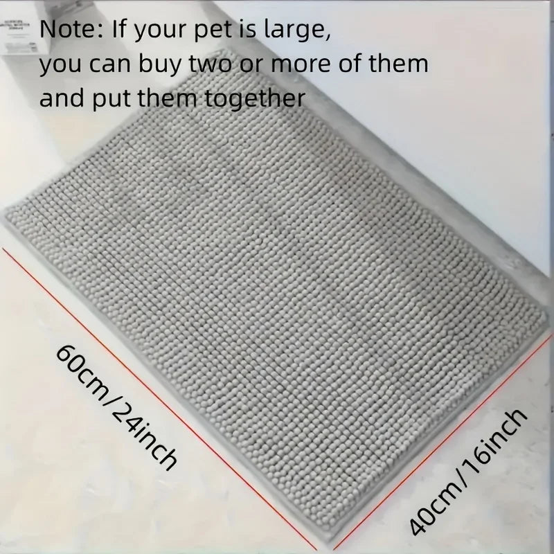 4 sizes Ultra-Absorbent Muddy Paw Dog Mat