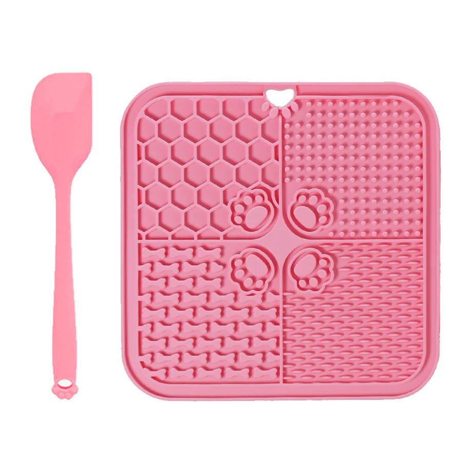 11 Colors Pet Slow Feeding Mat With Spatula