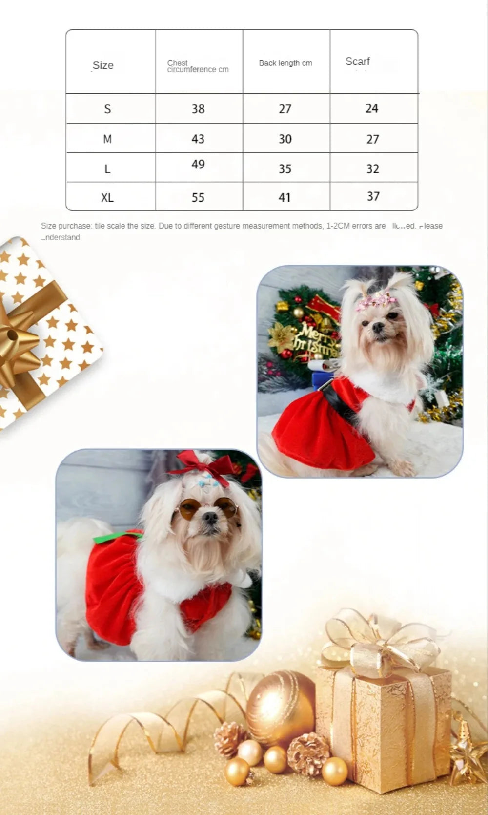 Christmas Dog Dresses
