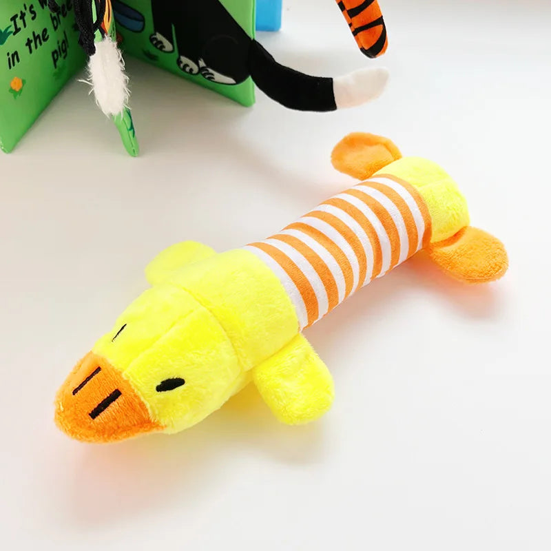 Dog Cat Fleece Toys Elephant Duck Pig Chicken