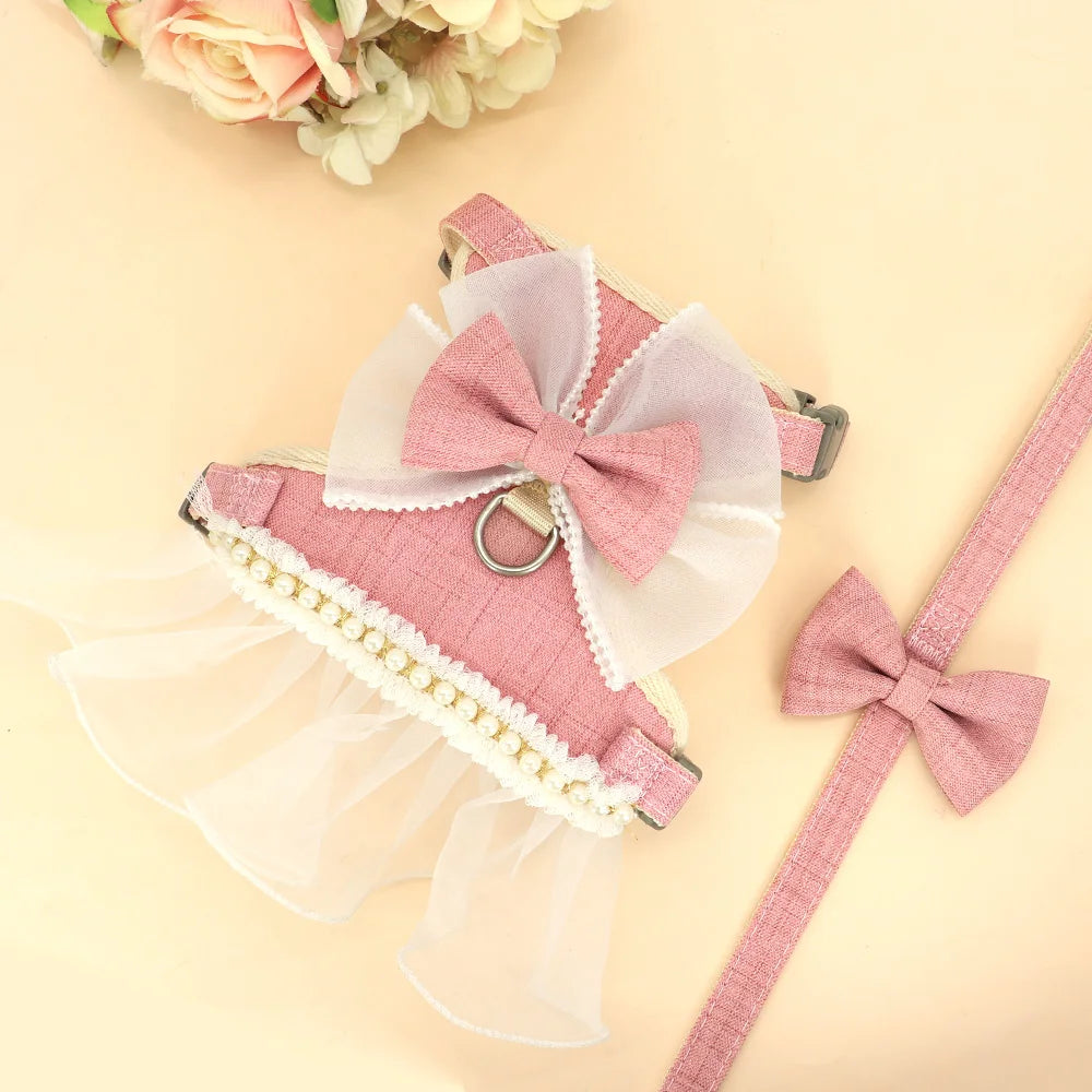 Nylon Cat Harness Leash Set