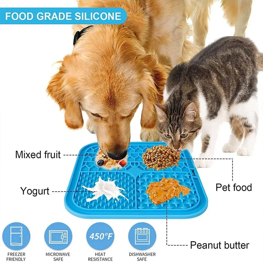 11 Colors Pet Slow Feeding Mat With Spatula
