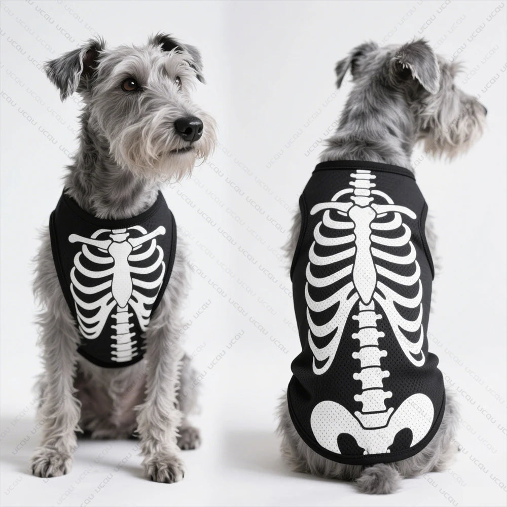Pet Dog Vest Skeletal Perspective