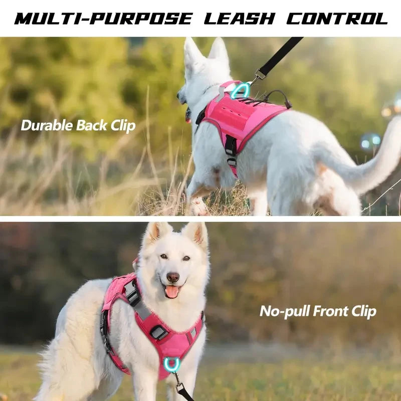 Adjustable No-Pull Tactical Dog Harness with Handle
