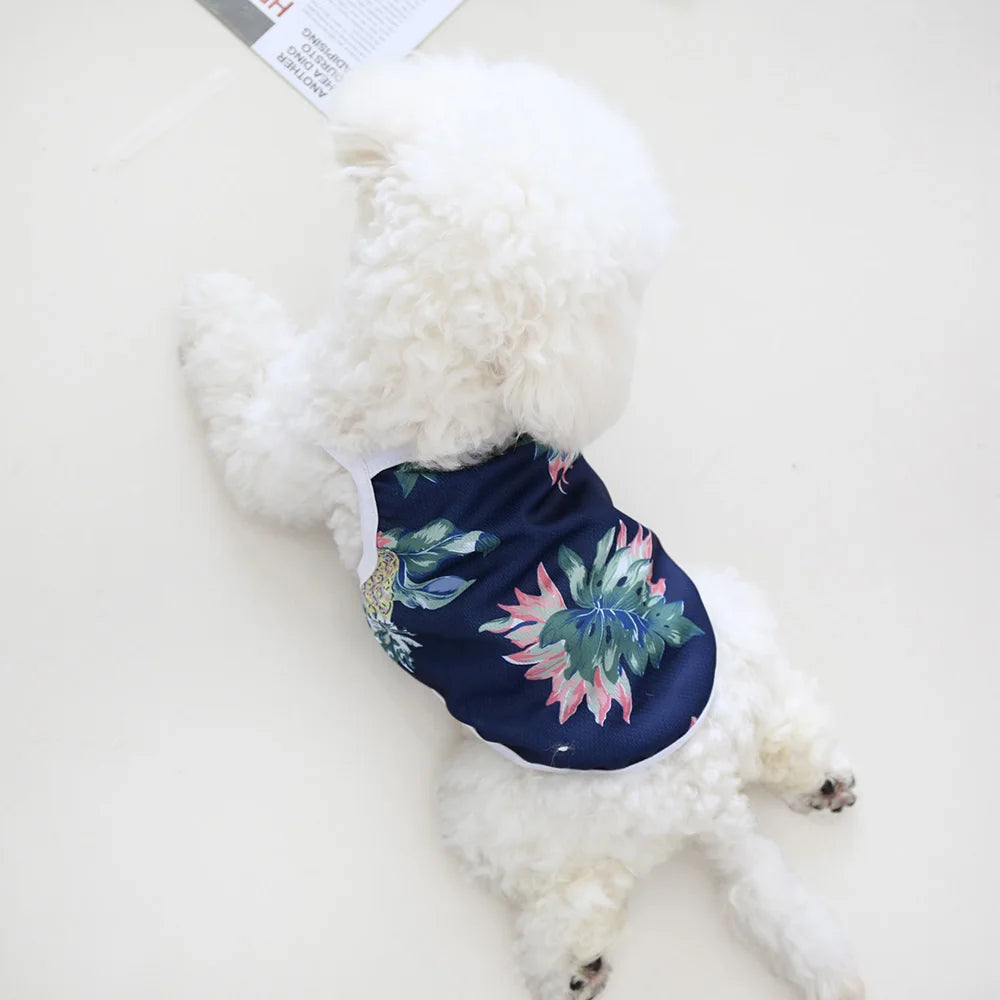 Cat and Dog Summer Clothing Hawaiian Style