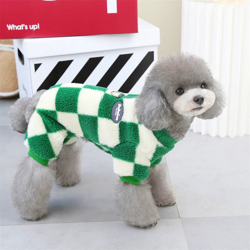 Winter Fleece Pet Dog Jumpsuit