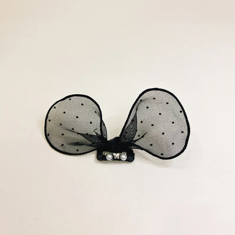 Mesh Bow Pet Headwear