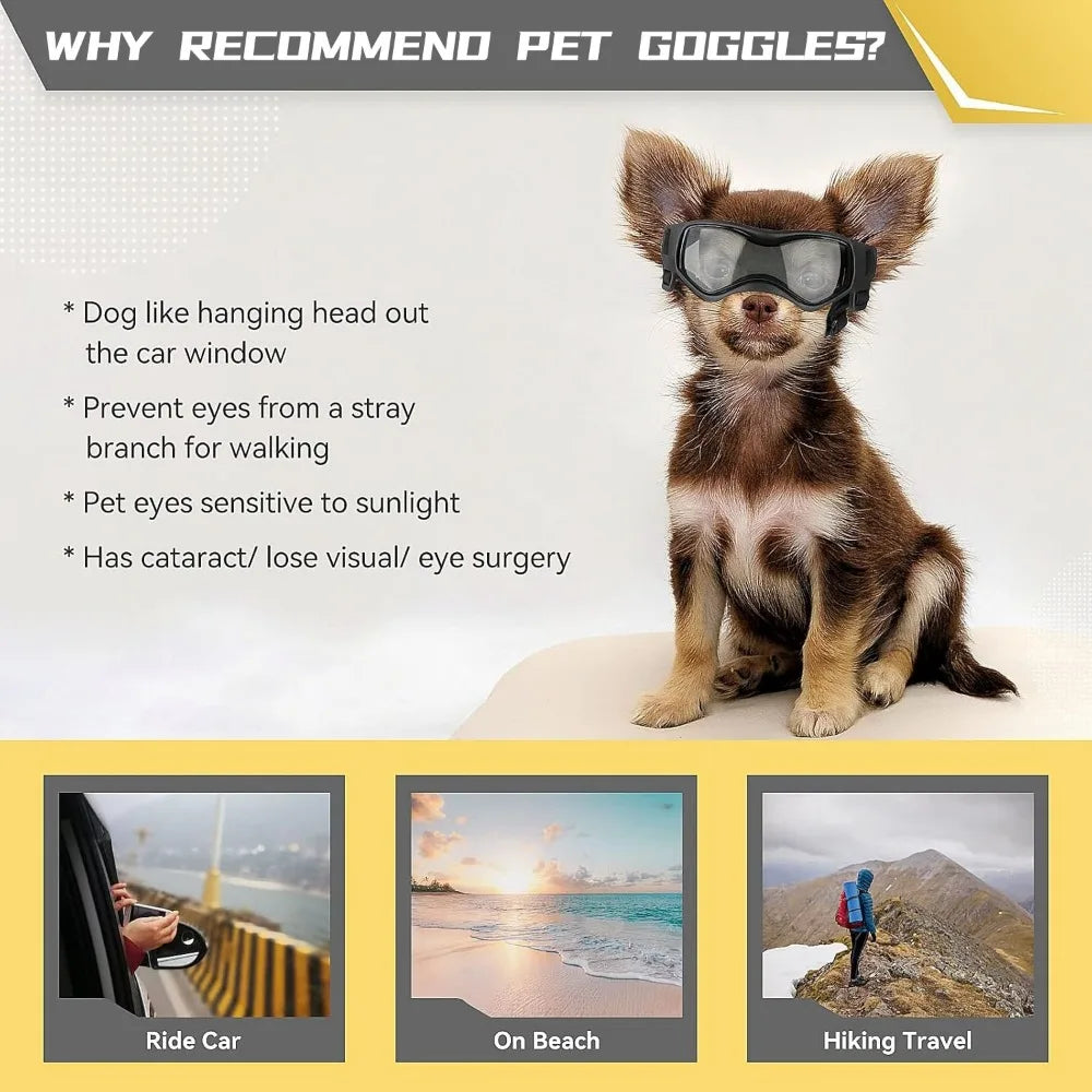 Pet Goggles Outdoor Travel UV Protection