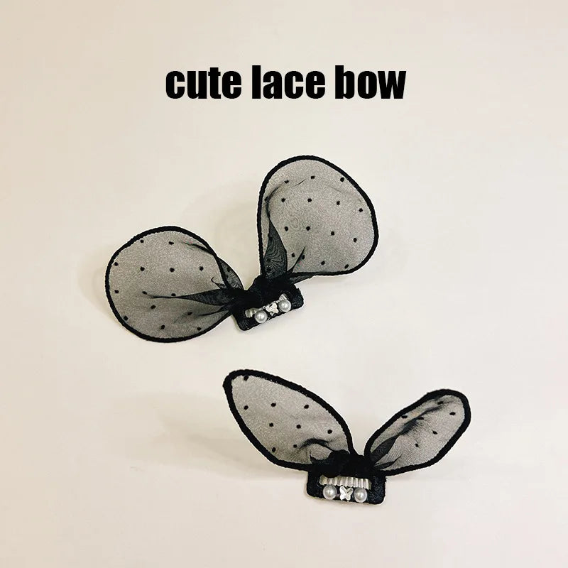 Mesh Bow Pet Headwear