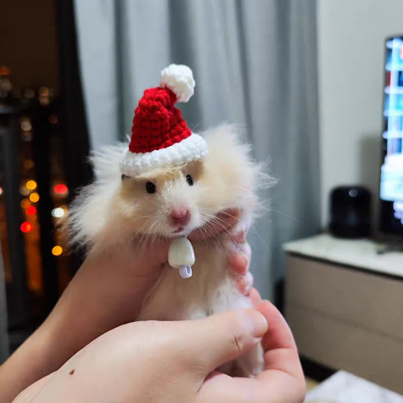 Hand Woven Hampster Christmas Hat