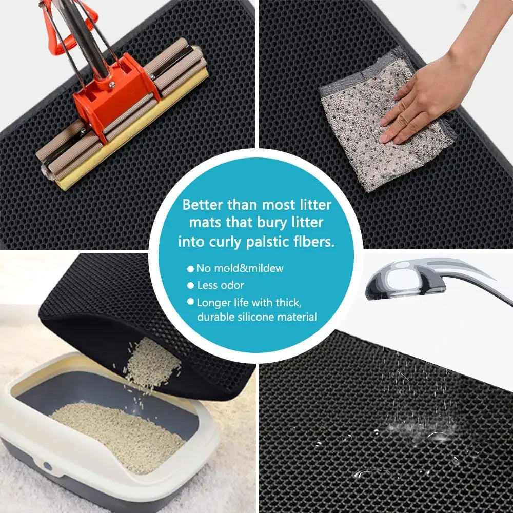 Double layer Cat Litter Mat