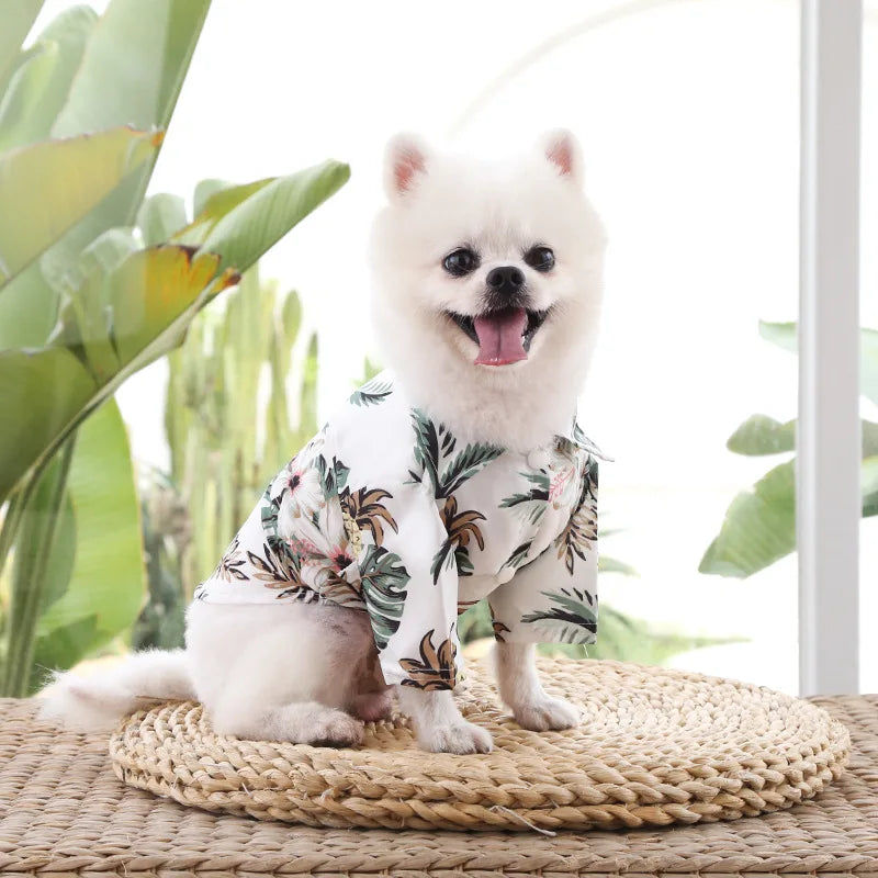 Hawaiian Beach Style Dog Shirt