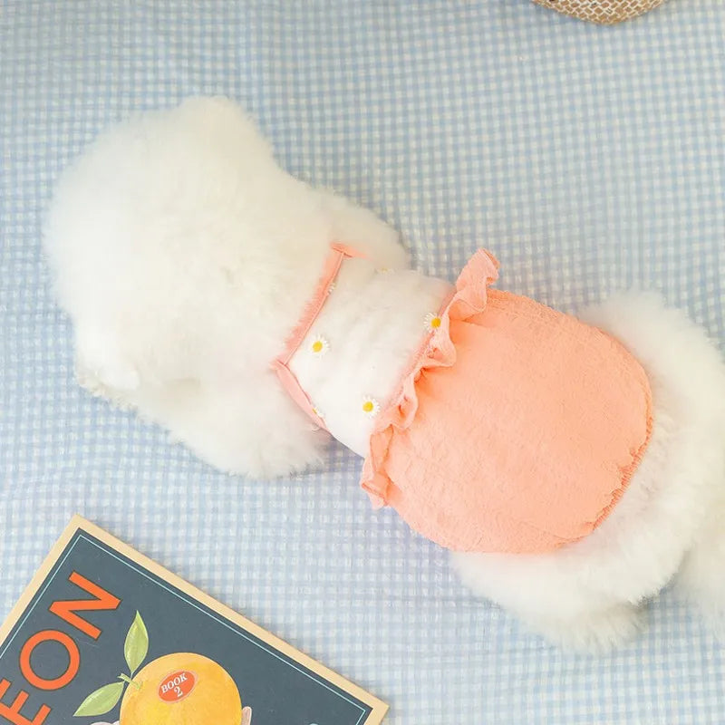 Summer Thin Pet Dog Vest Bubble Strap Small Dog Clothes