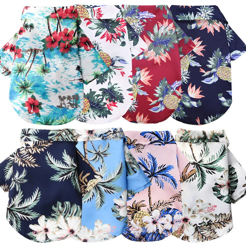 Hawaiian Beach Style Dog Shirt
