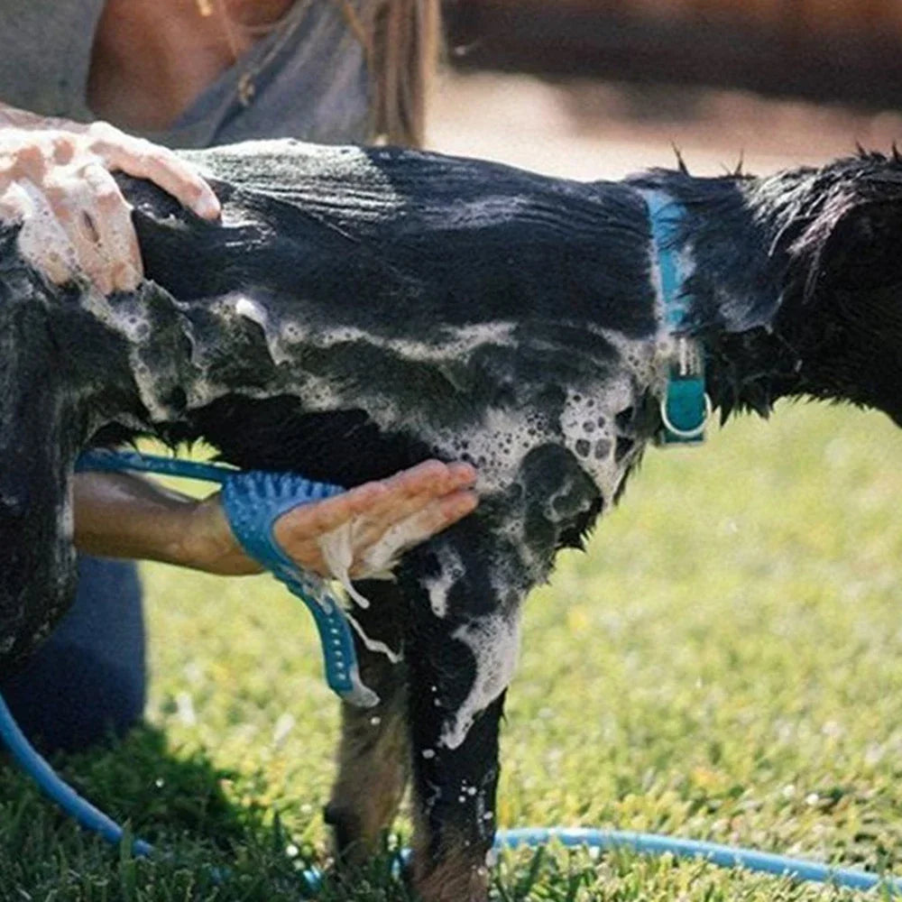 Dog Shower Nozzle Silicone Massage Tool