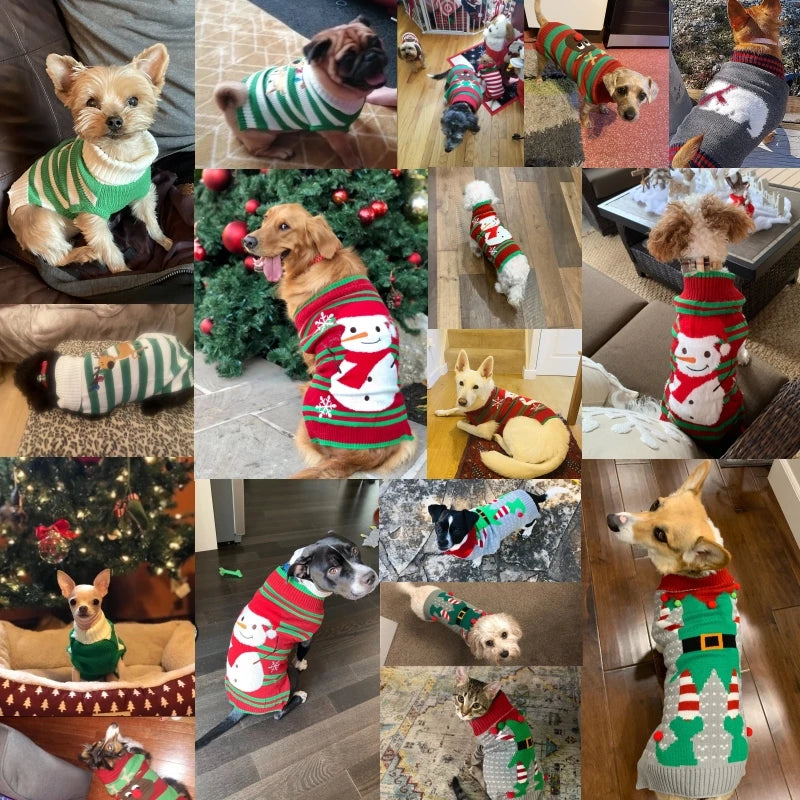 Dog Sweater Christmas Winter Warm
