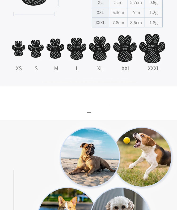 4-Pack Dog Anti Slip Paw Grips