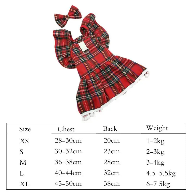 Pet Cat Dress Clothes Christmas