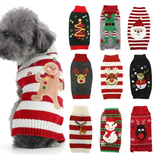 Dog Sweater Christmas Winter Warm