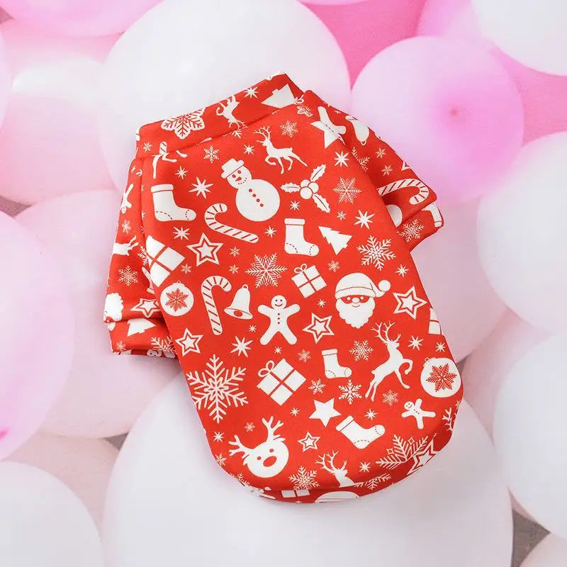 Christmas Small Dog Hoodie Coat