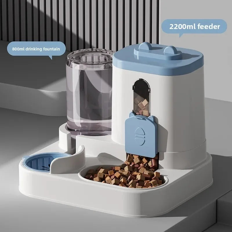 Automatic Cat Feeder Water Dispenser Set,