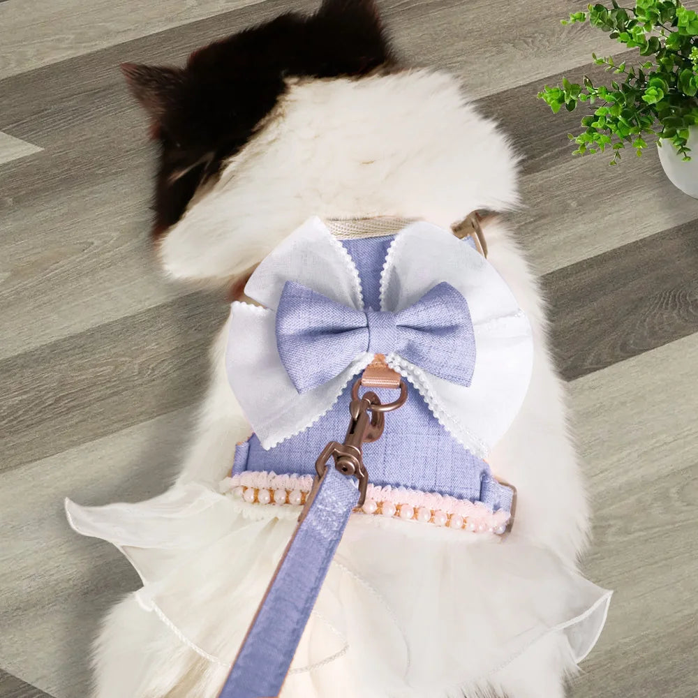 Nylon Cat Harness Leash Set