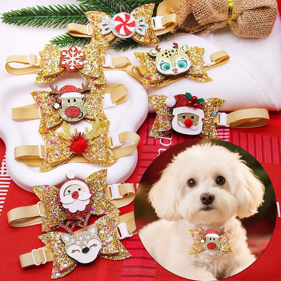 5/10PCS Cute Dog Bowtie