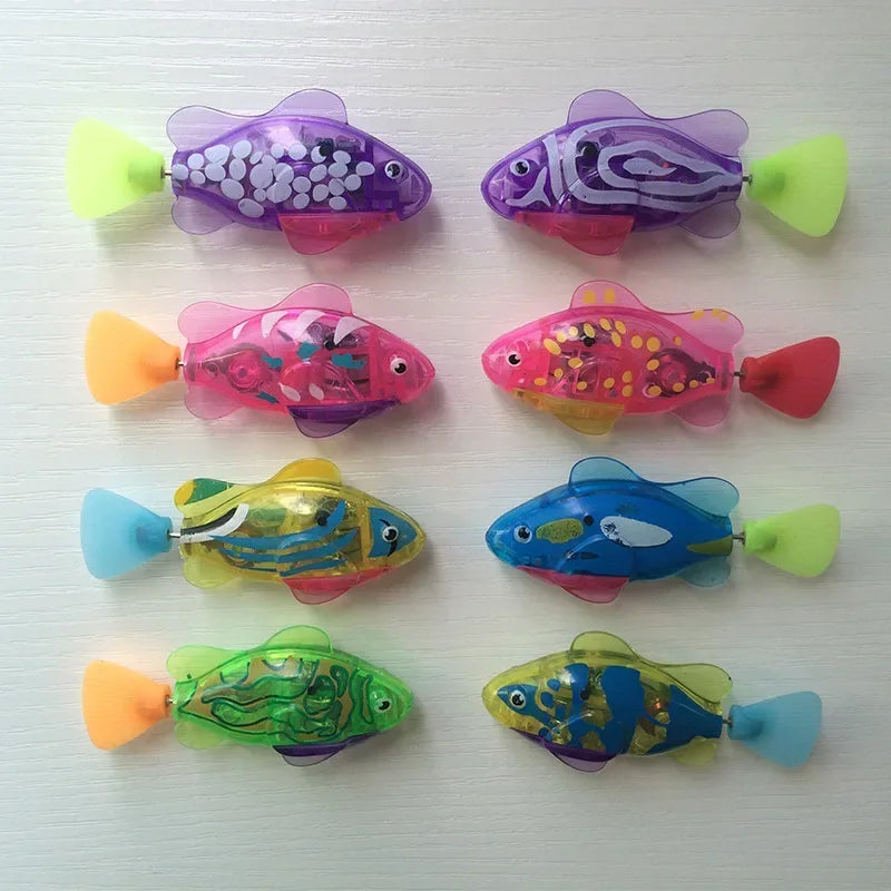 Pet Cat Toy LED Interactive Swimming Robot Fish