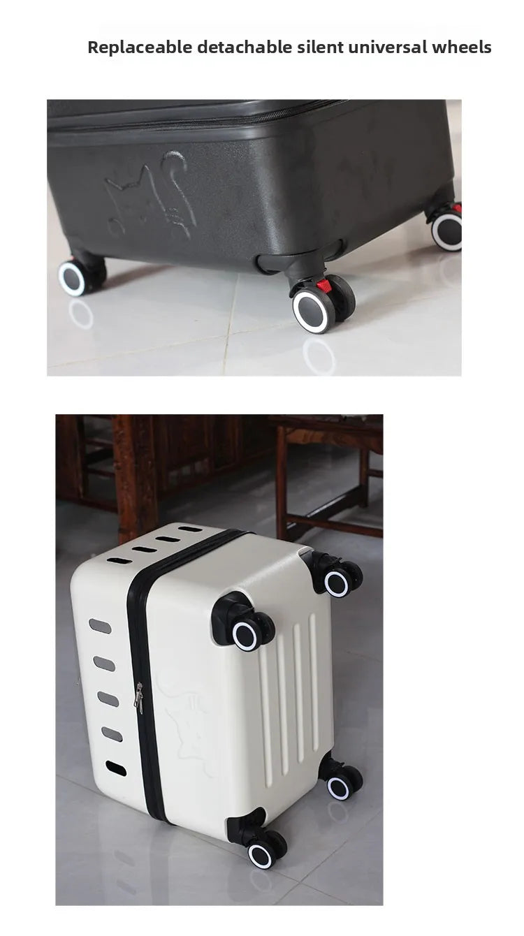 Large Pet Travel Carrier Rolling