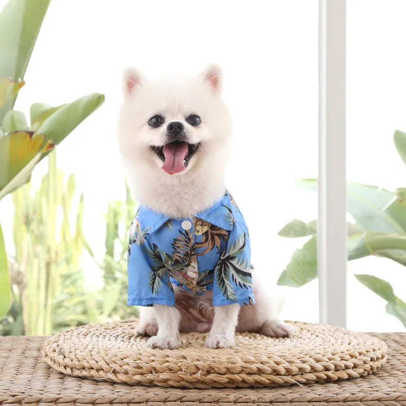 Hawaiian Beach Style Dog Shirt