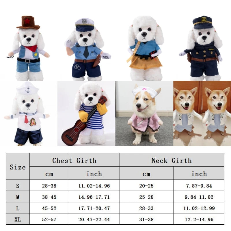 Dog Cat Cosplays Clothes  Suit
