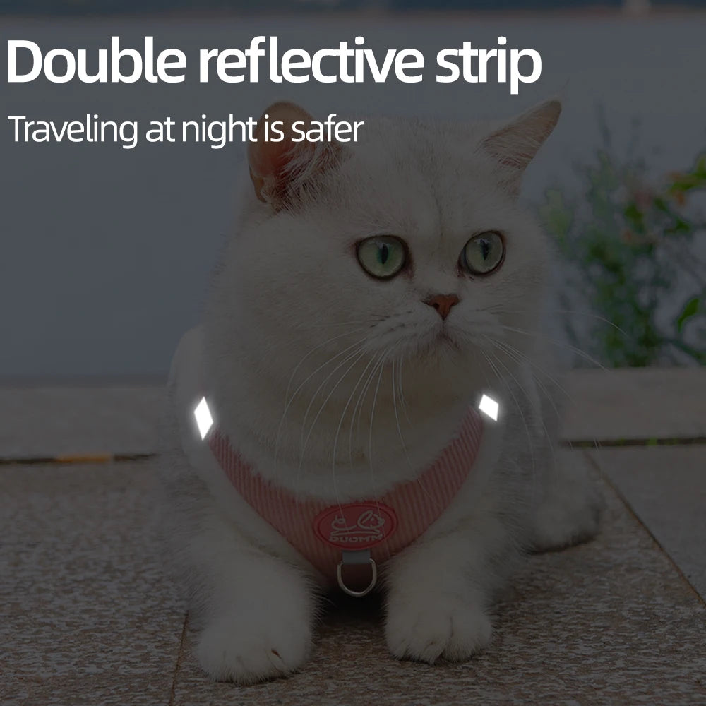 Cat Winter Small Dog Harness Leash