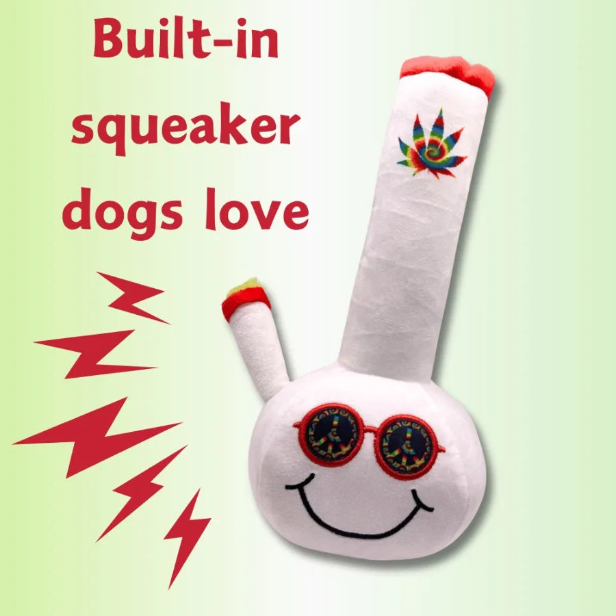 Billie Funny Squeaky Weed Dog Toy