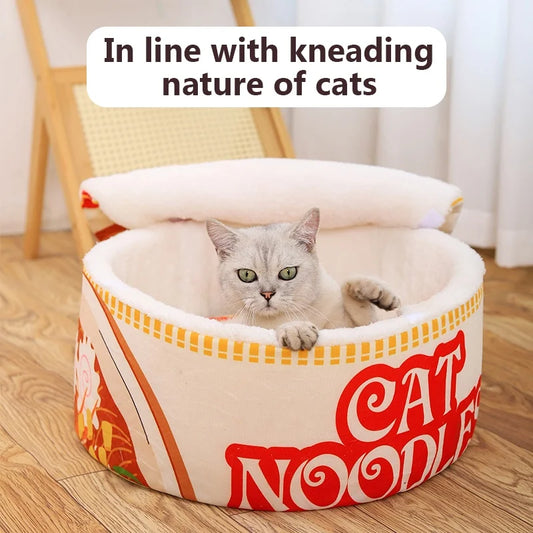 Cartoon Ramen Cat Nest