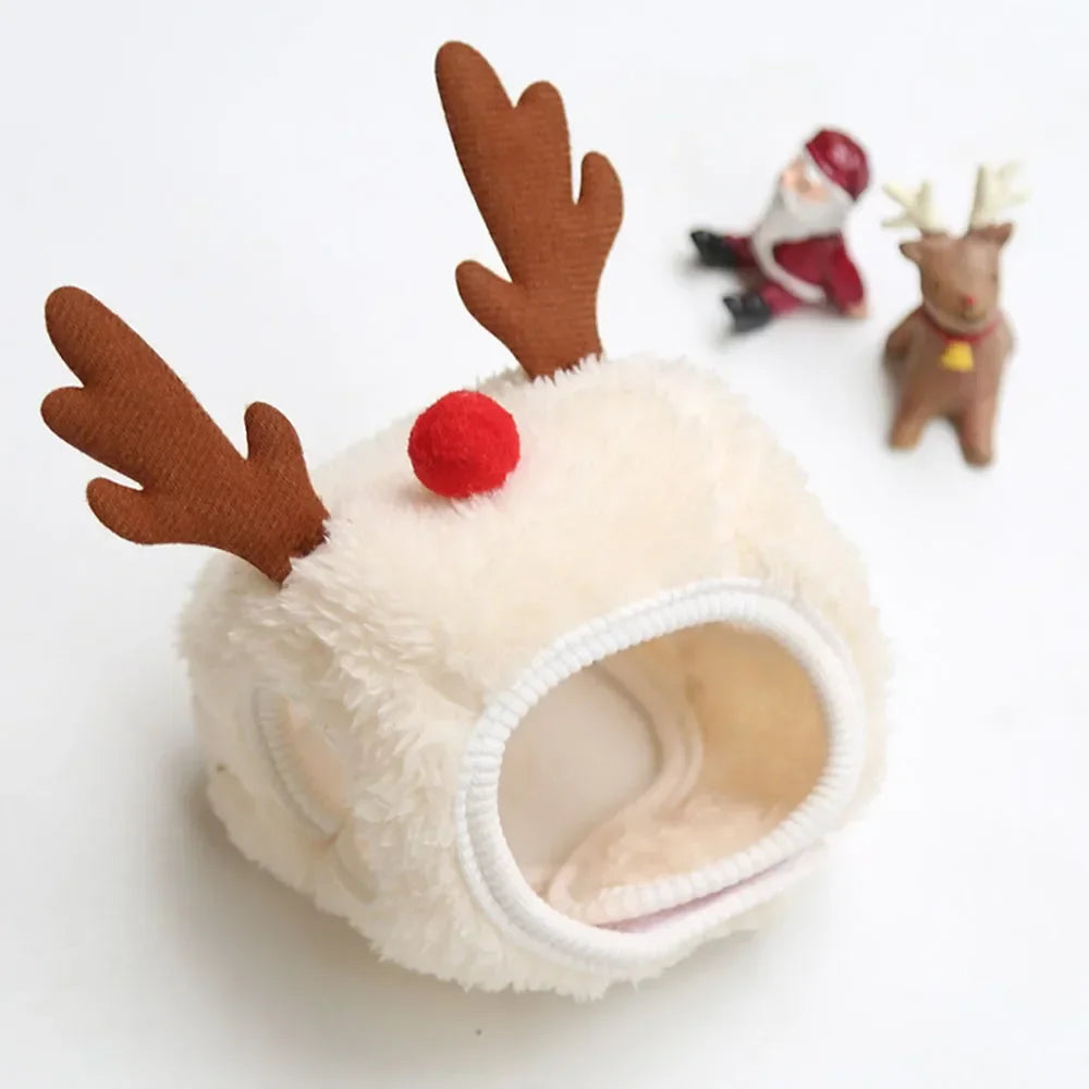 Christmas Puppy Dog Cat Costume Hat