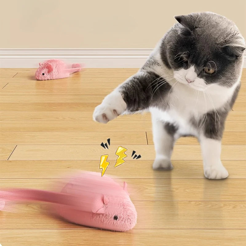 Interactive Plush Mouse Cat Toys