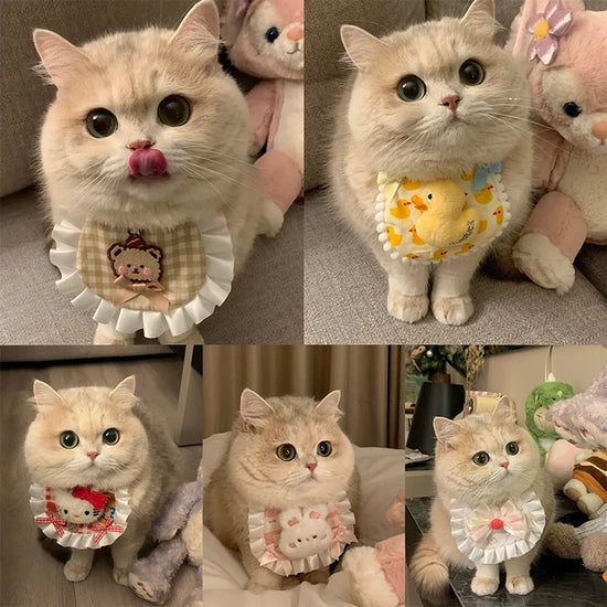 1pc Pet Cat Bib Little Yellow Duck Pet Scarf