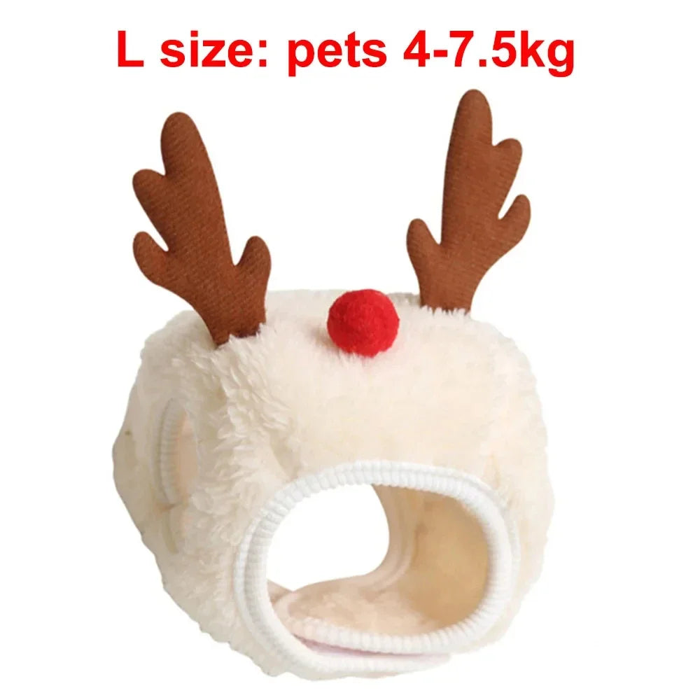 Christmas Puppy Dog Cat Costume Hat