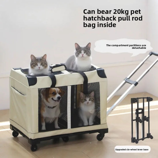 Two Compartments Cat Carrier