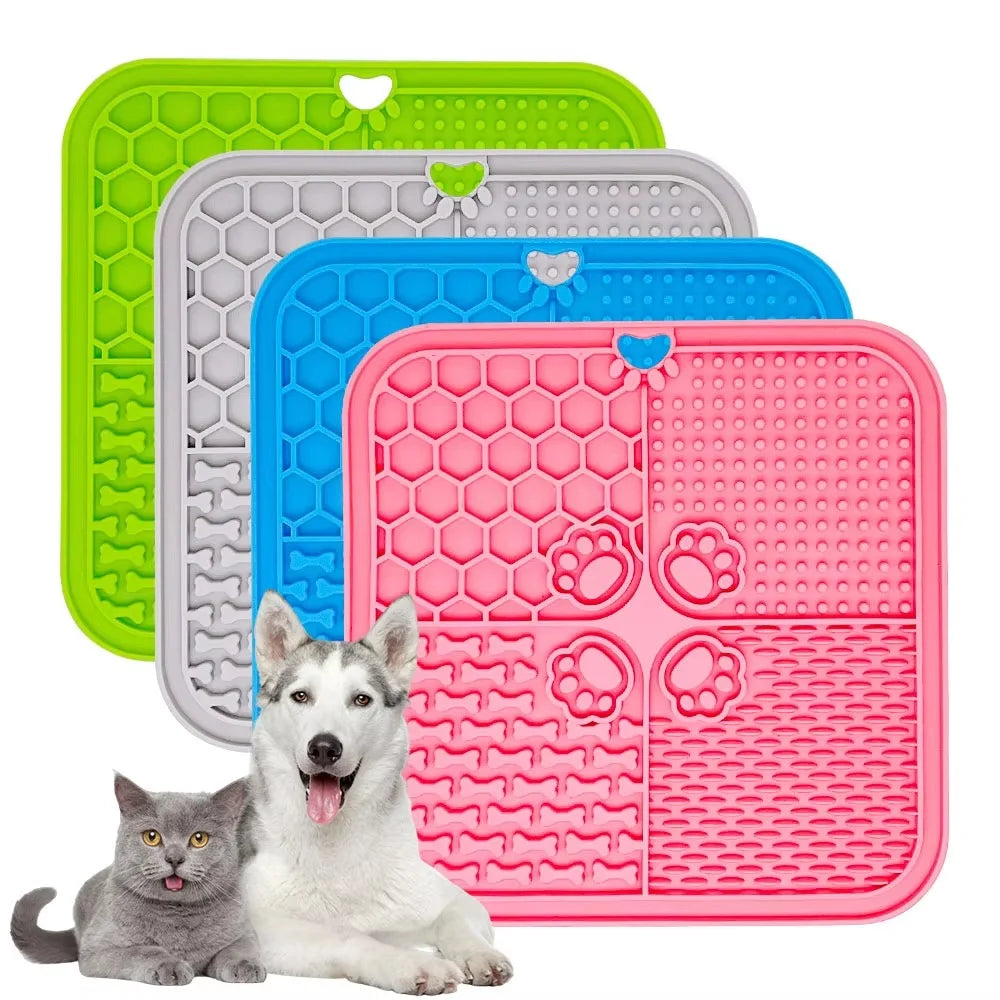 11 Colors Pet Slow Feeding Mat With Spatula