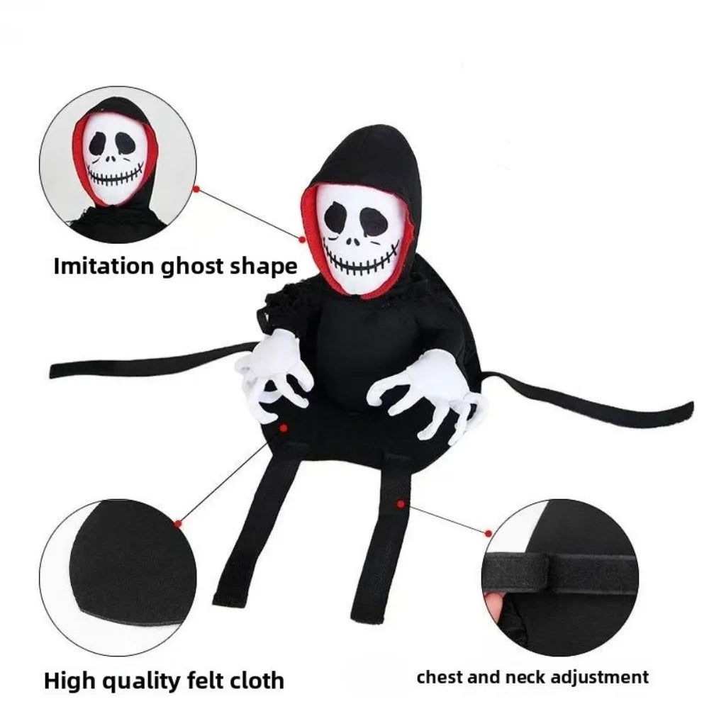 Halloween Death Rider Dog Costume