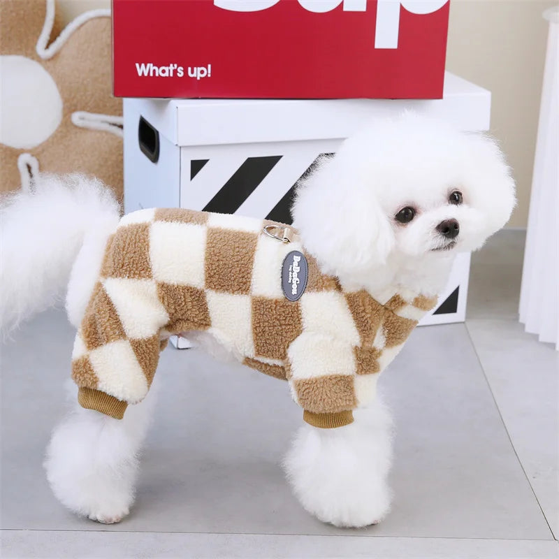 Winter Fleece Pet Dog Jumpsuit
