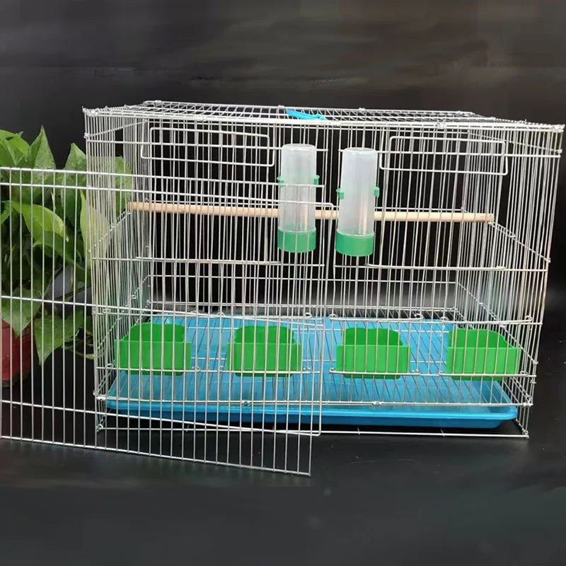 DIY 60x40x40cm stainless steel large bird cage