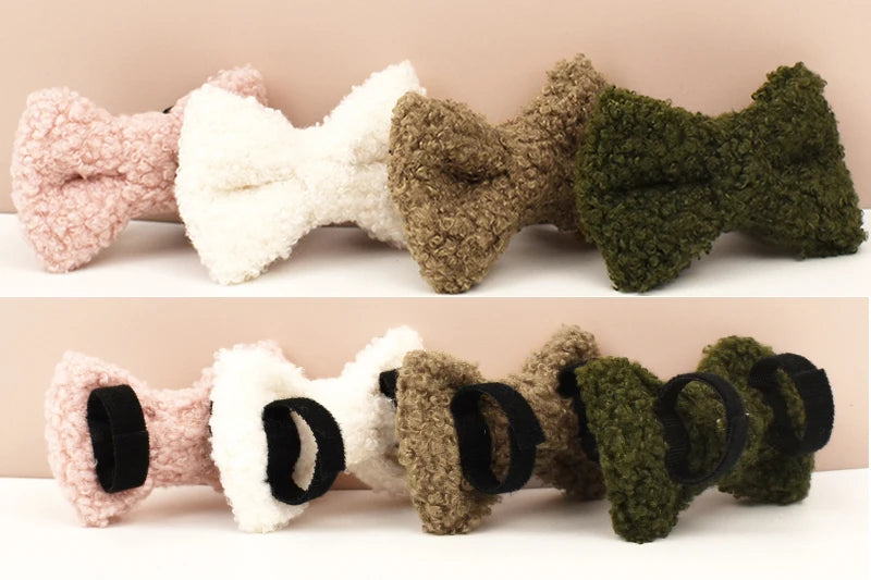 Teddy fur cat collar