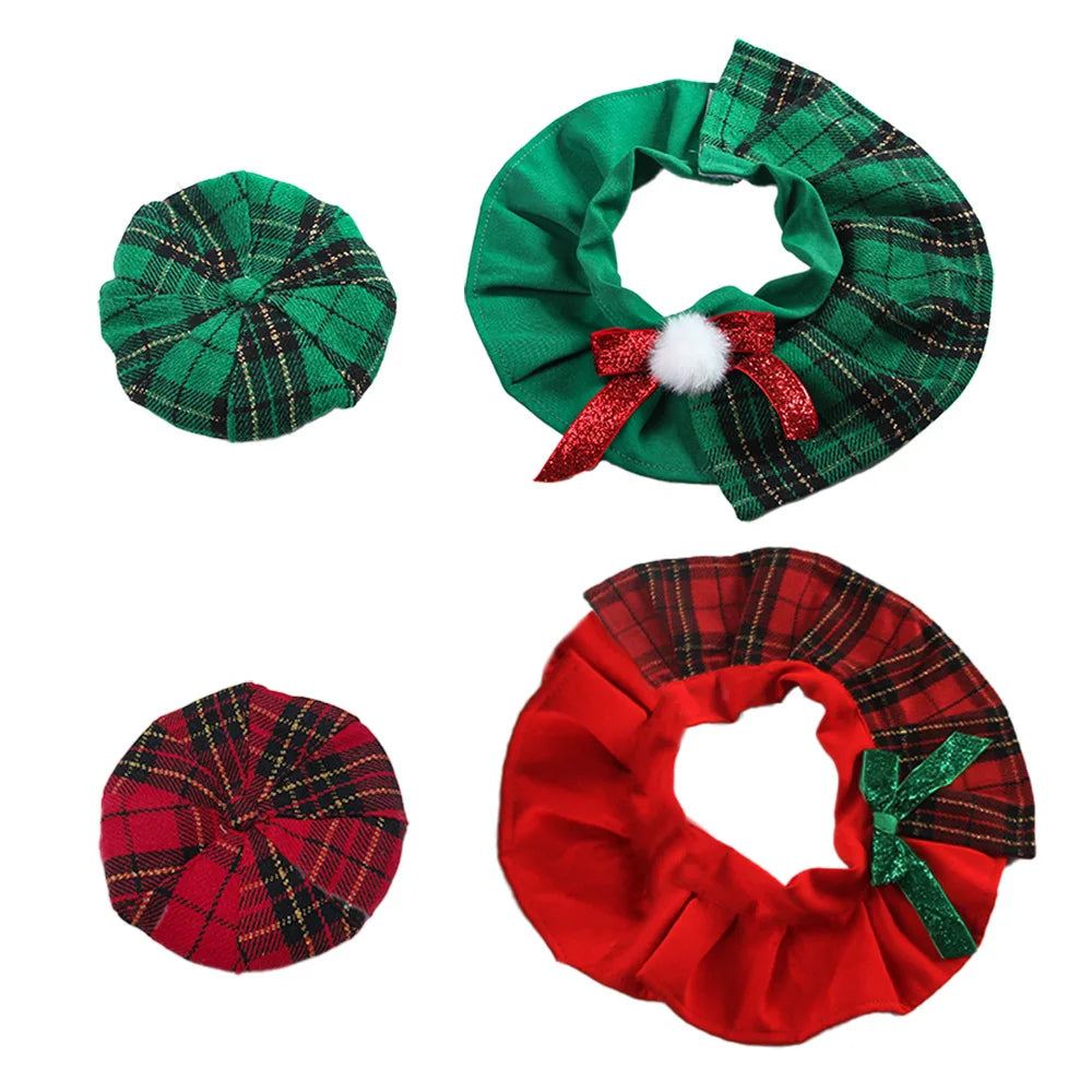 Christmas Cat Collars Hat
