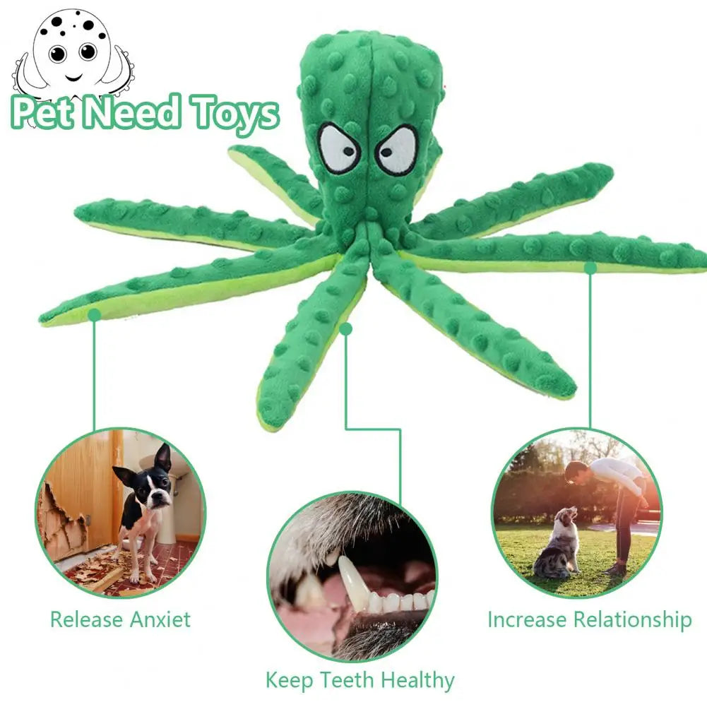 Pet Plush Toy Octopus Dog