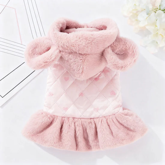 Heart Print Dog Down Jacket
