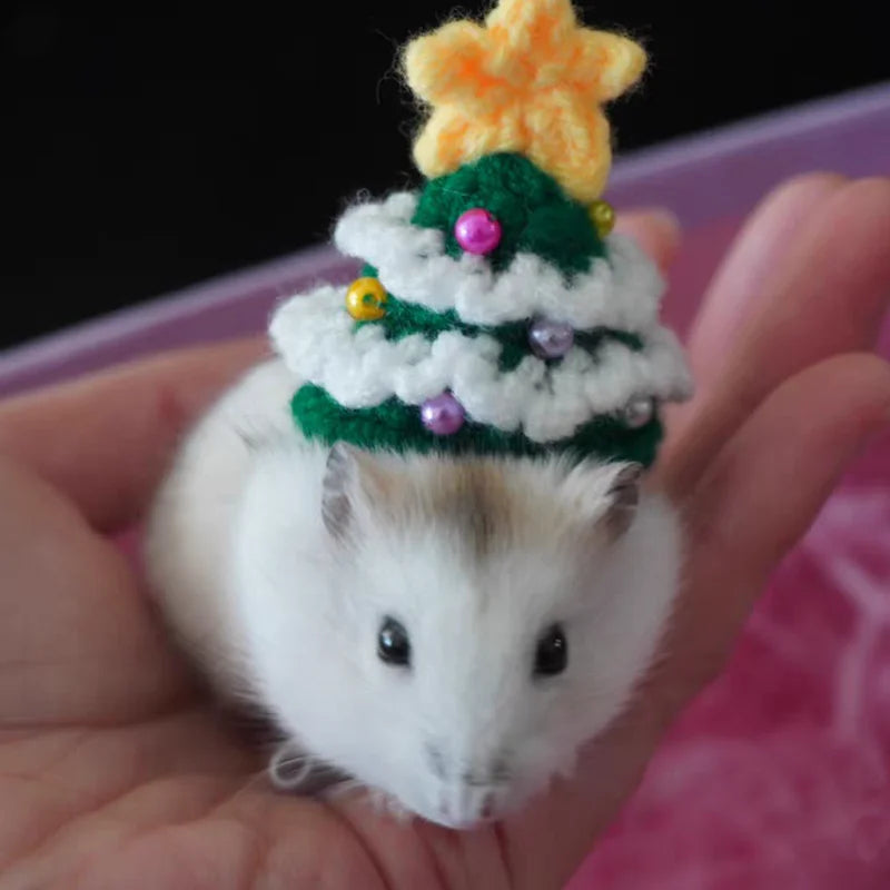 Hand Woven Hampster Christmas Hat