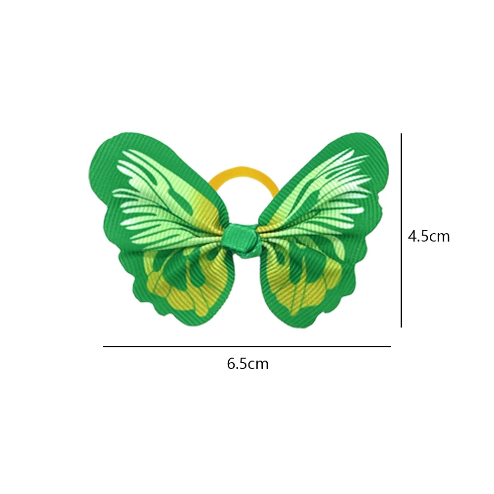 50/100pcs Dog hair accessories Butterfly design