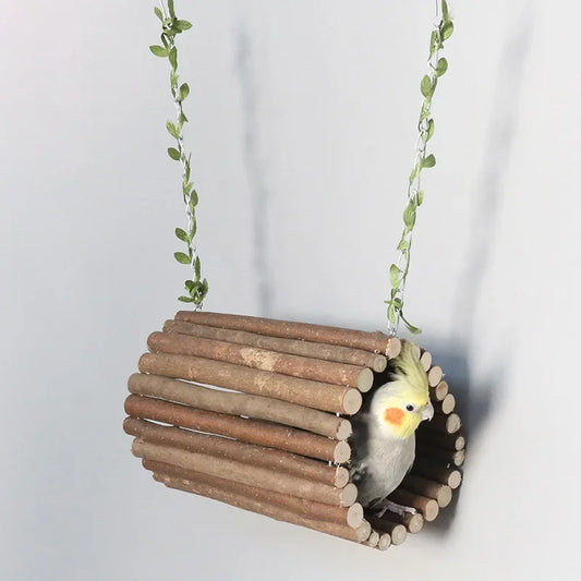 Branch bucket bird nest toy